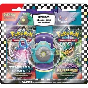 Pokemon Carte à collectionner Pokémon Blister Gomme Rentrée des classes Modèle aléatoire pas cher
