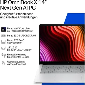 HP Ordinateur portable OmniBook X « Next Gen AI » 14-ka0176ng (14", 10... pas cher