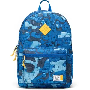 LEGO Herschel Heritage Youth Backpack - Abstract Bricks Blue pas cher