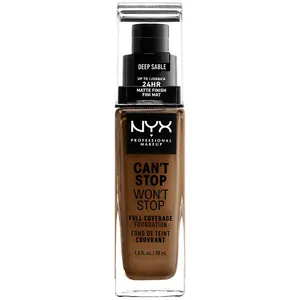 Nyx Cosmetics Fond De Teint Deep Sable Can´t Stop Won´t Stop Full Coverage pas cher