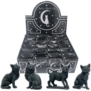Nemesis Now Lucky Black Cats Figuur 9cm (Display van 24)