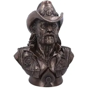 Nemesis Now Buste Lemmy sous licence officielle Motorhead, bronze, 35 cm pas cher
