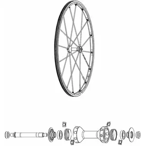 Mavic Rayons R-sys Front 9 Unités pas cher