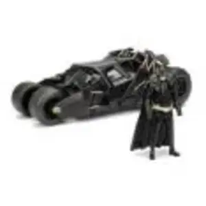 Jada Batman The Dark Knight - Réplique 1/24 Batmobile métal 2008 avec figurine pas cher