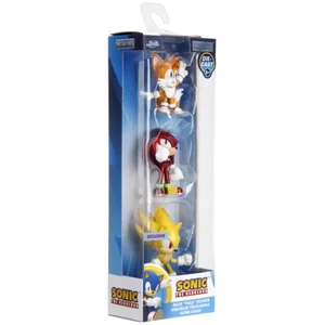Sonic the Hedgehog - Pack 3 figurines Diecast Nano Metalfigs 5 cm pas cher