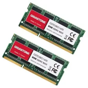 Lot 2x8Go RAM Gigastone GSTD38G1600 SODIMM DDR3L PC3-12800 1600Mhz 1.3... pas cher
