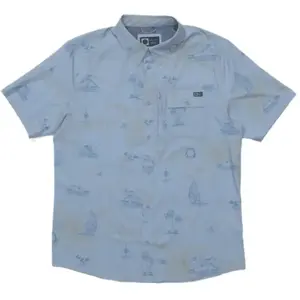 Salty Crew Chemise à Manches Courtes Flagship Uv Button Up