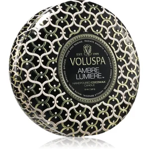 Voluspa Bâtonnet parfumé Maison Noir Ambre Lumiere 3 Wick Tin Candle - 340 gr pas cher