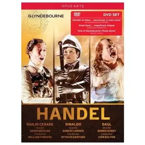 Opus Arte Händel : Giulio Cesare, Rinaldo, Saul (Glyndebourne) Coffret Blu-ray pas cher
