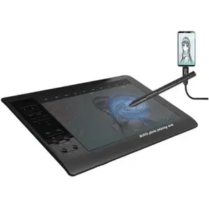 QINGQUE Tablette Graphique 10x6 Pouces,HD Graphique Dessin Numérique Tablette Moniteur avec Stylo,233 Point Lecture Rapide pas cher