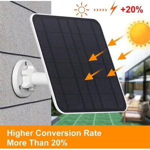 Panneau Solaire pour Camera Surveillance WiFi Exterieure sans Fil Batt...
