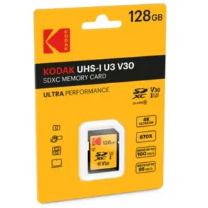 Kodak carte SD 128Go USH-I U3 V30 Premium pas cher