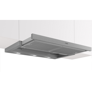Bosch Série 4 hotte télescopique 90 cm Argent métallique DFR097A52 pas cher