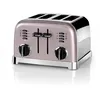 Image de Cuisinart CPT180PIE Style Collection 4 Slice, grille-pain 4 tranches, acier inoxydable, 3 fonctions [Bagel/Décongélation/Réchauffage], 6 niveaux de brunissage, tiroir ramasse-miettes amovible, rose