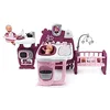 Image de Smoby - Baby Nurse - Grande Maison des Bébés - pour Poupons et Poupées - 3 espaces de Jeux - Cuisine + Salle de Bain + Chambre - 23 Accessoires Inclus - Pliable et Transportable - 220349