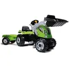Image de Smoby - Tracteur Farmer Max + Remorque - Tractopelle Enfant - Siège Ajustable - Volant avec Klaxon - 710109