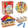 Image de Jeu de construction Batibloc 100 planchettes bois colorées Vilac® - J VL2125
