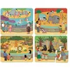 Image de Set 4 Puzzles en bois 'Le Zoo' Vilac® - Jouets puzzle en bois 2 ans VL2642