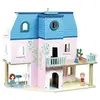 Image de Vilac Maison de poupée, 6316, Bleu et Rose, 50 x 45 x 13 cm
