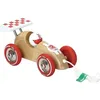 Image de Petite Voiture de course à traîner bois naturel Vilac® - Jouets en bo VL2309S