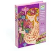 Image de DJECO Kit Créatif Paillettes Le Parfum des Fleurs, 6-10 ans - 4 Cartes Imprimées et Préencollées, Paillettes, Pinceau, Boîte et Notice - Loisir Créatif pour Enfants - Activité sans Désordre