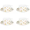 Image de Table Passion - Coffret 4 tasses à thé avec sous tasses Eleor 18 cl