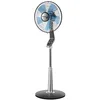 Image de Rowenta VU5670F0 Ventilateur sur Pied Turbo avec Télécommande Silence Extrême 40 cm Silencieux Minuterie Oscillation 5 Vitesses 70W Ventilation Gris et Noir