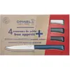 Image de Couteau OPINEL de table x4 Tempete bleu canard ant