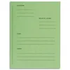 Image de EXACOMPTA Paquet de 25 dossiers de plaidoirie pré-imprimés, en carte 265g, coloris vert