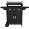 Image de Barbecue gaz CAMPINGAZ COMPACT 3 LX PLUS noir grille et plancha 3 brûleurs sur chariot, 61x35 cm