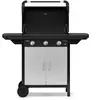 Image de Plancha gaz CAMPINGAZ EX 3 noir 3 brûleurs sur chariot couvercle de cuissson, 60x35 cm