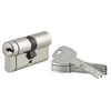Image de THIRARD - Cylindre de Serrure Double Entrée Transit 2 - Laiton - Usage Intérieur et Extérieur - 8 Goupilles - Anti-Arrachement, Anti-Perçage, Anti-Crochetage, Anti-Snap - 30 x 30 mm - Gris
