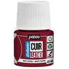 Image de Pébéo - Setacolor Cuir - Peinture Acrylique pour Cuir et Similicuir   Personnalisation Sac, Chaussure, Sneaker- Résistance rayures, pliures, frottements - Finition Mate/Satinée - Rouge Profond - 45 ml