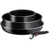 Image de Batterie de cuisine TEFAL Ingenio Easy Cook N Clean Black 4 pcs L1539002