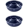 Image de Dr Oetker 9310350 Lots Moule à savarin 26,3 cm, moule gateau cheminée, moule a gateau, moule rond avec cheminée, moule a savarin, moule brioche, moule savarin, Acier, Bleu, 26,3 x 8 cm