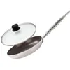 Image de Elo 9803350 Poele INOX, Poele Aluminium, Poêle à Frire, Poêle de Cuisson, Convient à Tout Type de Feux, couvercles, casseroles et poêles, Aluminium, Acier Inoxydable, Verre, 32 cm