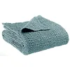 Image de Vivaraise ~ Plaid Tana en coton stonewashed uni Alizée 140x200