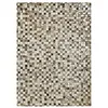 Image de THE DECO FACTORY Cuir Extra Silver - Tapis recyclé Cuir éclats argentés Gris Clair 120x170