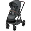 Image de Maxi-Cosi Oxford Plus Poussette bébé 2-en-1 avec nacelle, de la naissance à 4 ans (0 22 kg), pliage compact, suspension souple, grand panier de rangement 10kg, Twillic Graphite