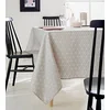 Image de Tradilinge Nappe Motifs géométriques Blancs sur Fond Gris Perle Paco 150x350