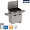Image de Plancha gaz ENO Combo enosign 80 inox 3 brûleurs sur chariot, 69x40 cm