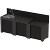Image de Meuble de cuisine extérieure ENO CLASSIC 3 Modules Gris Cargo PMOD703M