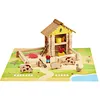 Image de Ferme en bois avec animaux 95 pièces jeujura®| Ref: 8040 - jouets c JJ8040