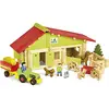 Image de Jeujura - 8053- Jeux de Construction-Ferme avec Tracteur et Animaux - 140 Pieces