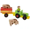 Image de Coffret tracteur Remorque & animaux de la ferme Jeujura | Ref: 8081 JJ8081