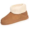 Image de Isotoner Chaussons bottines pour femme ultra confortables et très chaudes, doublées en fausse fourrure, UE Camel, camel, 39 EU
