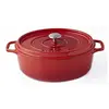 Image de Cocotte Ovale - 33 cm - Fonte Emaillée - Rouge