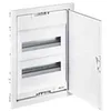 Image de Legrand 001531 Coffret Modulaire Encastré 1 Rangée 12+2 Modules avec Porte Métal Extra Plate Blanche, Blanc