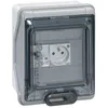 Image de Legrand 001908 Coffret Étanche Plexo avec Embouts à Perforation Directe Prémontés IP65 IK09, 8 Modules, Gris