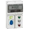 Image de Legrand 057705 Embase avec Rail 13 Modules, Jusqu'à 4 Prises pour Plastron 220mm x 125mm, Composer un Coffret, 16A, 441mm x 265mm